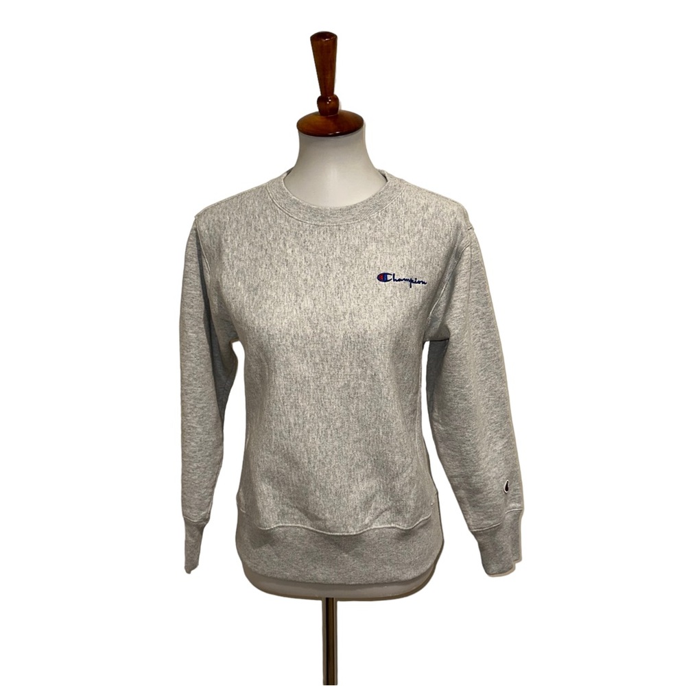 Champion Reverse Weave Warmup Sweatshirt Gray Size XS